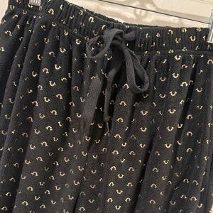 True Religion Black and Gold Patterned Men’s Sleep Pants